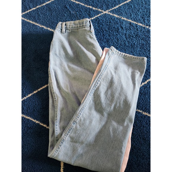 Quarter Horse 2 Tone Pink & Denim Jeans Size 17 - Picture 5 of 8